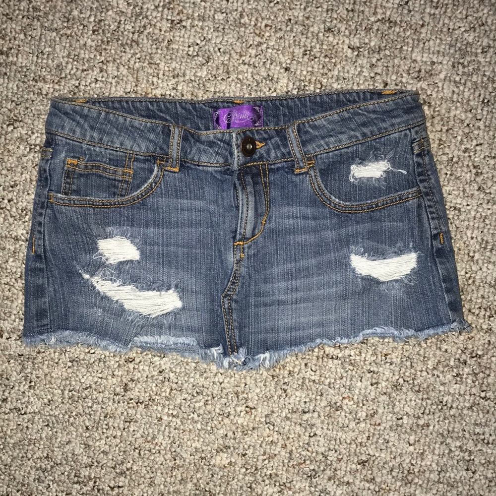 C pink Jean skirt